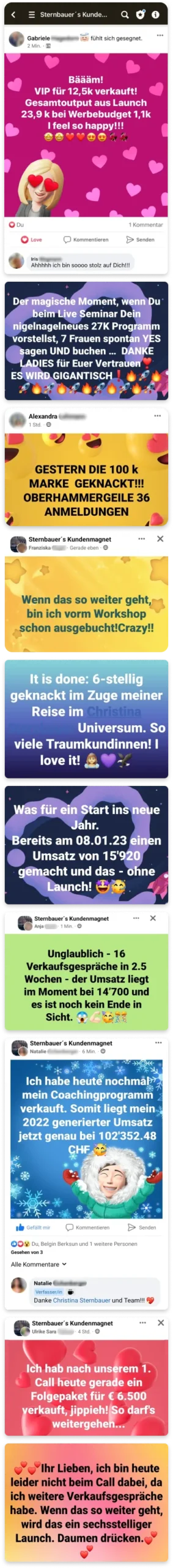 Kundenfeedback Christina Sternbauer